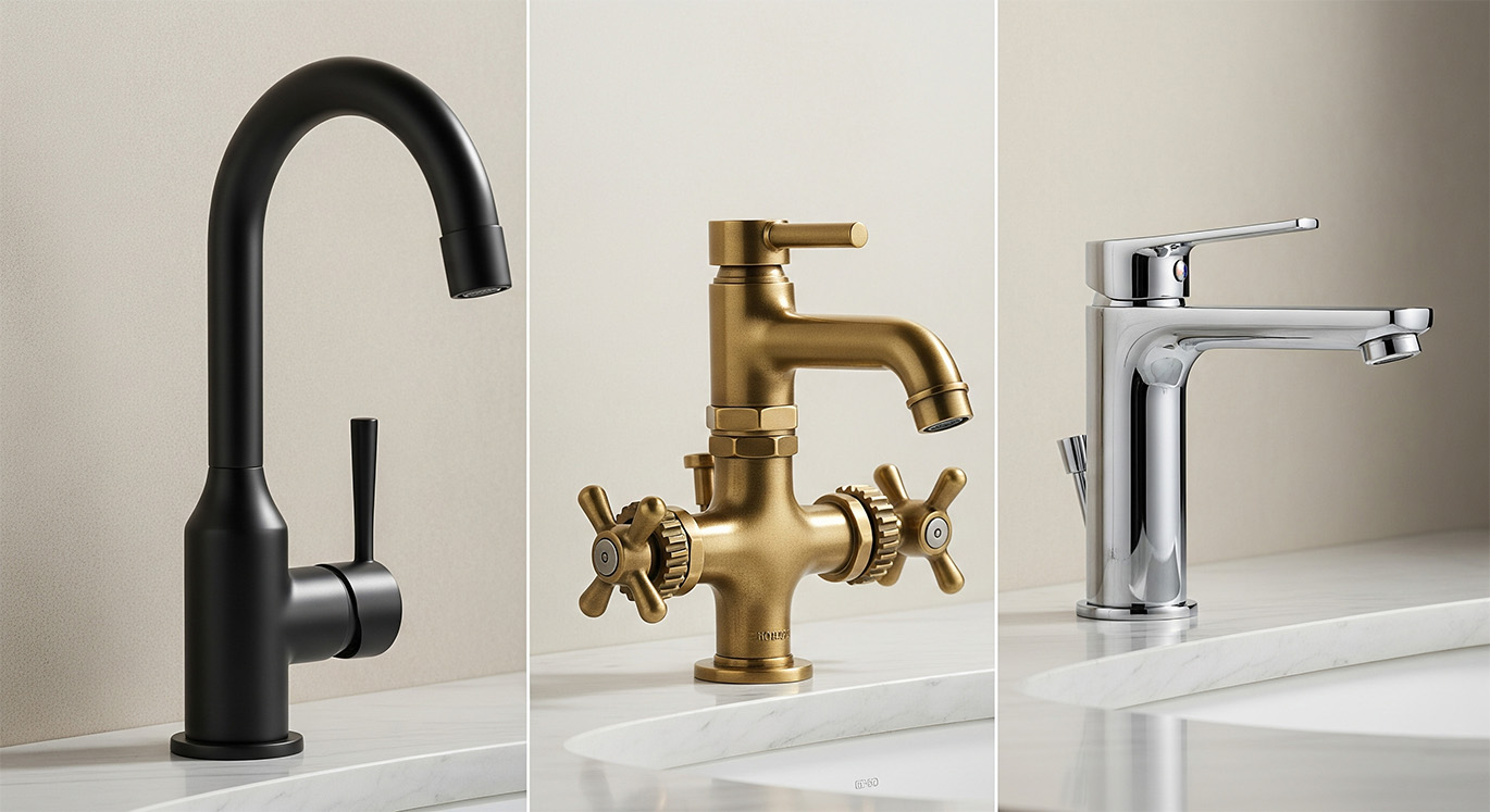 نمونه‌ای از شیرآلات مدرن خارجی با طراحی خاص