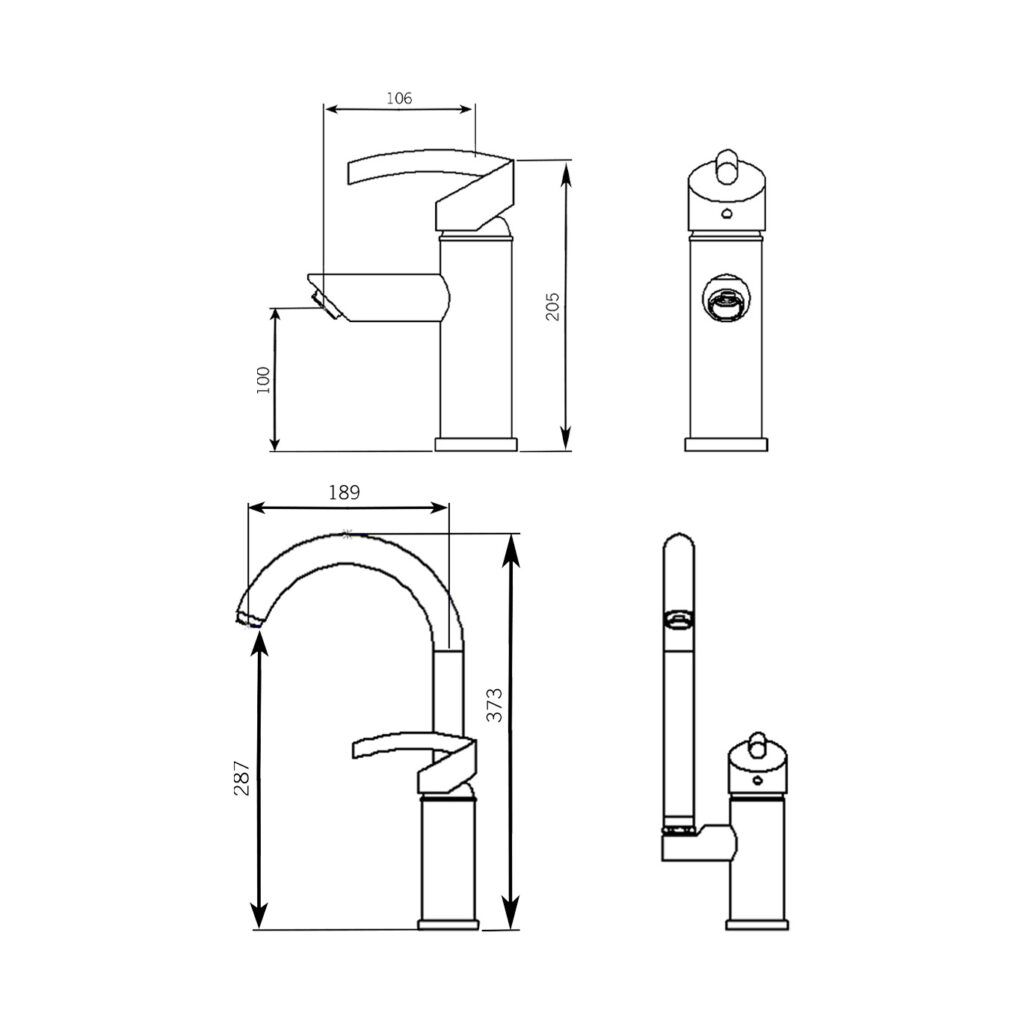 ست شیرآلات آلوت کروم - Image 3