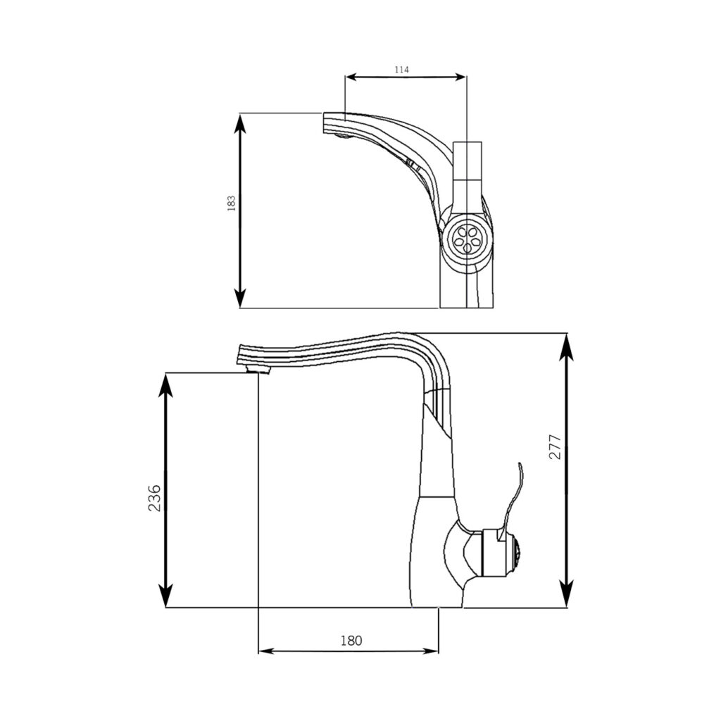 ست شیرآلات گلاز طلایی - Image 3