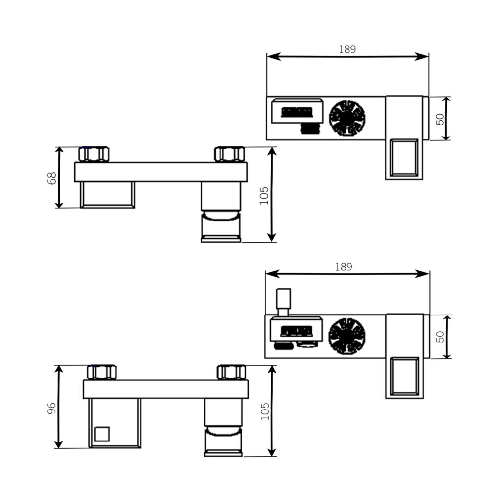 ست شیرآلات پیان طلایی مات - Image 2