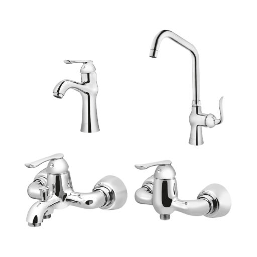 ست شیرآلات رامه کروم