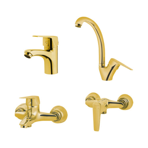 ست شیرآلات ویک طلایی